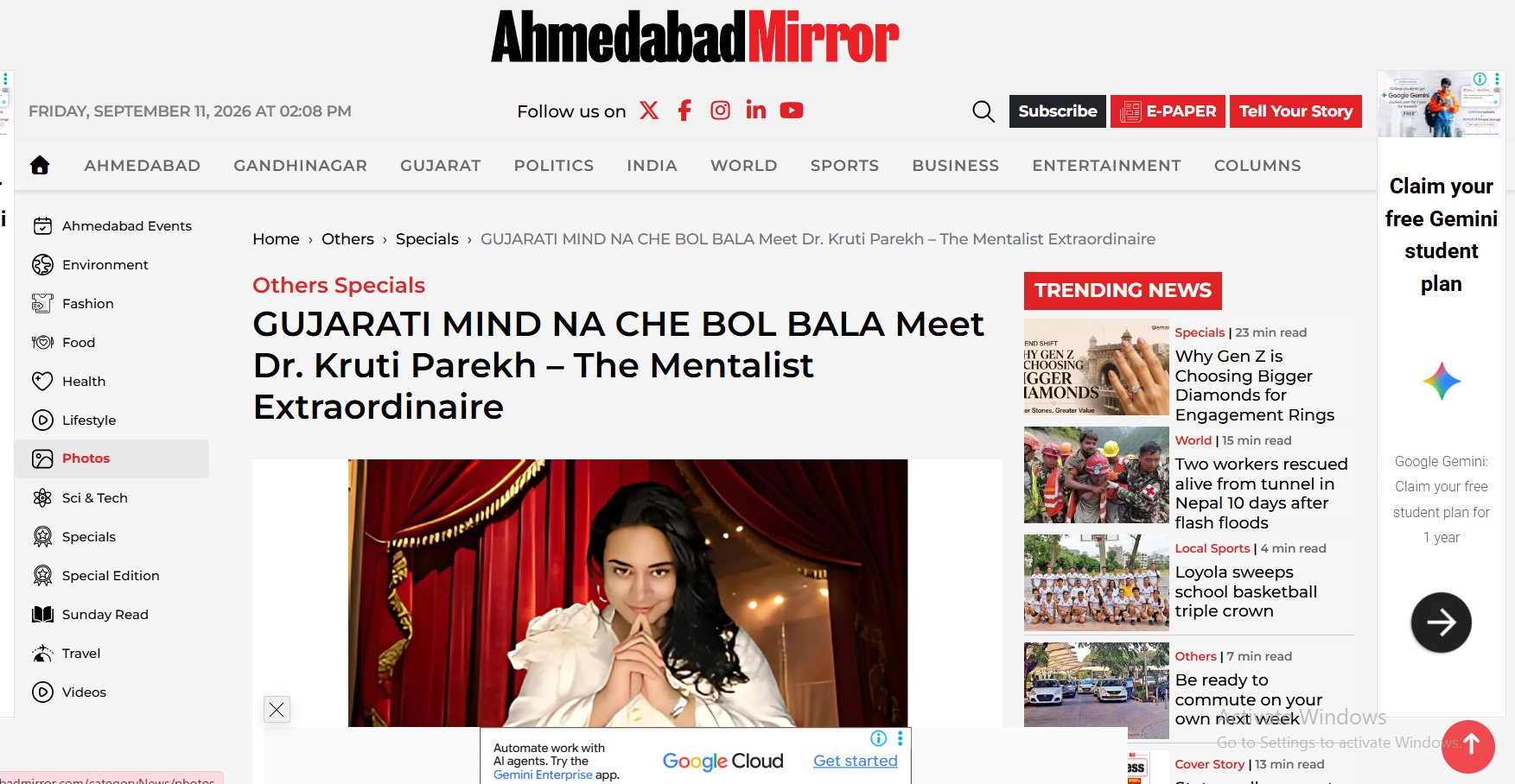 Meet Dr. Kruti Parekh — The Mentalist Extraordinaire